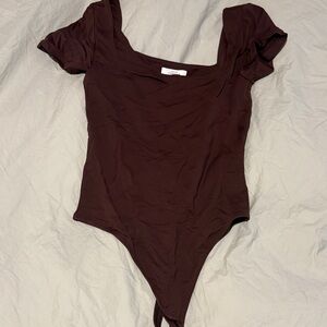 Babaton Chocolate Brown Bodysuit